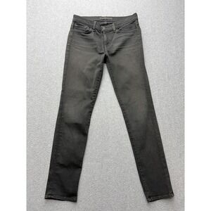 J Brand Jeans Womens 28 Charcoal Gray Skinny Leg Mid Rise Stretch Made‎ USA
